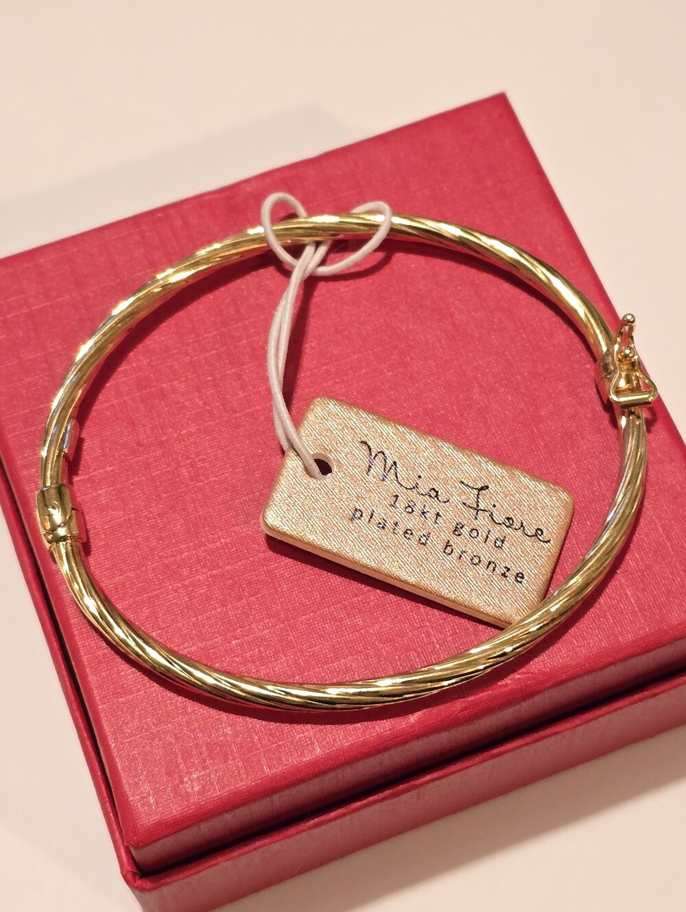 NWT Mia Fiore bracelet 18k gold over bronze Made in Italy Dyadema